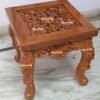 Wooden carved side table - Image 4