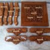 Wooden carved side table - Image 6