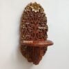 Wooden carved wall shelf - Image 2