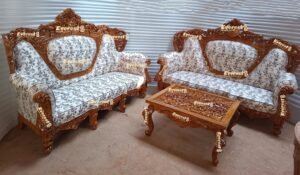 Wooden carved sofa set