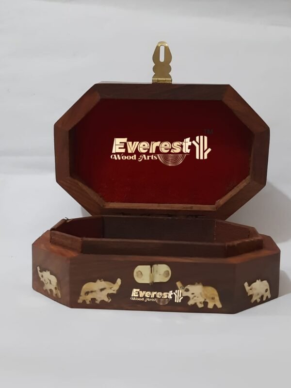 Wooden carved jewelry boxes - Image 2