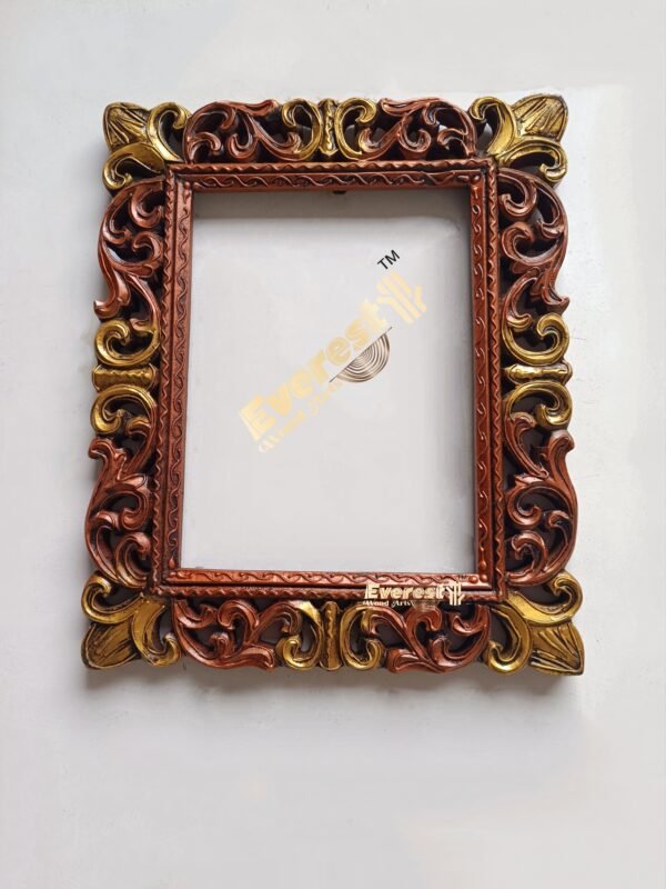 Wooden carved mirror frame - Image 2