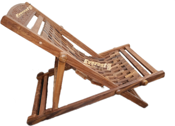 Wooden foldable easy chair